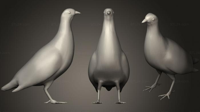 Animal figurines (Grey Partridge, STKJ_1040) 3D models for cnc